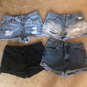 Bundle of jean shorts
